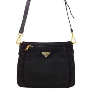 Prada Tessuto Crossbody messenger bag saffiano leather Black
